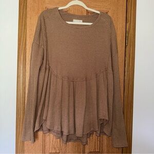 Free People We The Free Oh My Babydoll Thermal Top